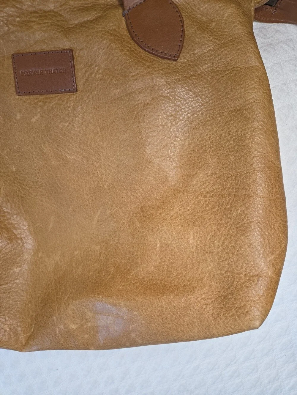 Parker Thatch Heritage Charlie Tan Leather Handbag 